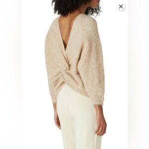 Ba&sh Paris Twisted Back Sweater Alpaca Blend XS